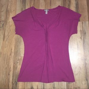 FREE w/ 2+ bundle! J. Jill Stretch Magenta Tee